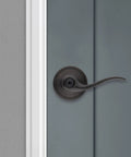 Interior Privacy Door Handle With Lock And Reversible Lever For Bedroom Or Bathroom Venetian Bronze Keyless Turn Lock With Microban Protection