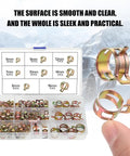 90-Piece Car Spring Hose Clamp Kit with 8 Sizes for Fuel Lines, Silicone Vacuum Tubes, and Low-Pressure Air Tubes display