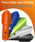 Five colored Backpacking Trowel Aluminum Shovel With Longer Handle For Ultralight Hiking And Camping, varied options.