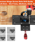 Concealed Hinge Jig With Quick Clamp And Dust Vacuum Adapter For 35mm Door Hinge Install Carbide Bit With Measuring Scale