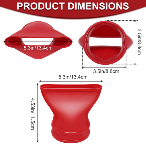 Flat Nozzle For M18 Leaf Blower, Compatible With 2724-20 And 2724-21, dimensions detailed in inches and centimeters