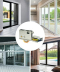 Two Pack Sliding Patio Door Rollers Replacement Kit With One And A Half Inch Steel Ball Bearing Wheels, installed view