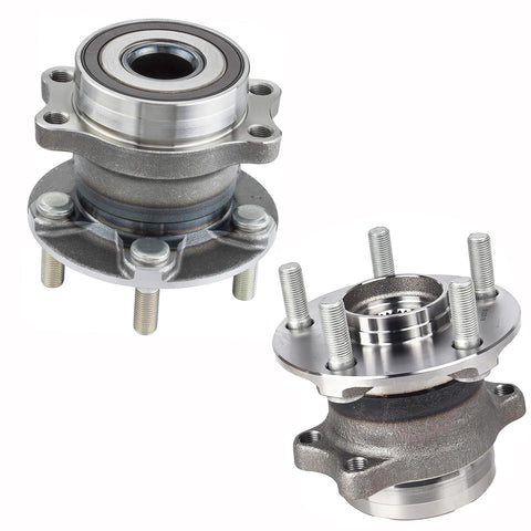 Two Pack Rear Wheel Bearing And Hub Assembly With Five Lug 512518 For Forester Crosstrek Impreza And XV Crosstrek Low Runout OE Direct Fit