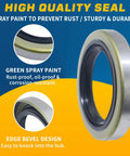 Trailer Hub Seal Kit Dope 4 Pack Fits 3500 Lb Five Lug Hubs With EZ Lube Axles 1719 ID And 2565 OD Replacement For Dexter 01001900 And Other Popular Spindles Includes Cotter Pin, green-coated seal