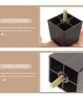 4 Pack Plastic Furniture Legs For Sofas And Cabinets Square Shape With Metal Screws Easy To Install Durable Replacement Feet