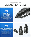 Natural rubber screws from 100 Piece Tire Repair Screw Plug Kit With 3 Sizes And Screwdriver, Quick Self Service Puncture Repair For Tubeless Tires, Rubber Nail Fix For Cars And Light Trucks.