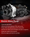 Plug N Play Direct Fit Electric Water Pump With Thermostat For BMW 135i 135is 335i 335is 335i XDrive X1 X5 X6 3.0L L6 N55 Engine Replacement OEM 1312529 11517632426 11537601158 902515 installation guide