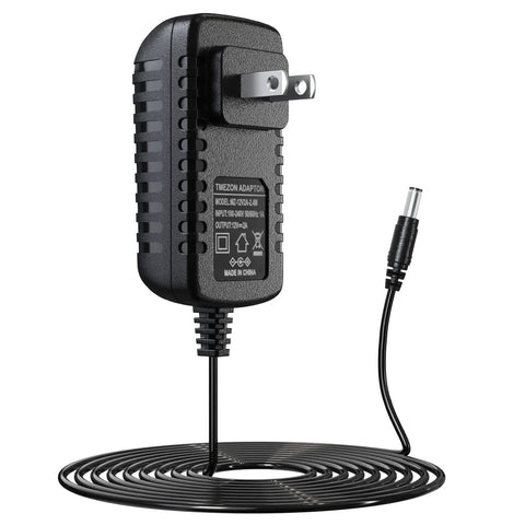 12V 2A Power Adapter For LED Strips And Small Electronics AC To DC Wall Plug With 2.1mm By 5.5mm Connector 8 Foot Cord