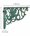 Heavy Duty Cast Iron Shelving Bracket Mount For Kitchen Wall Display Iron Shelf Support With Screws Included Easy Install
