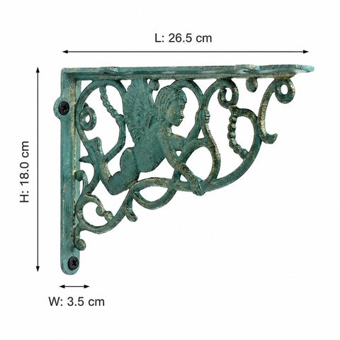Heavy Duty Cast Iron Shelving Bracket Mount For Kitchen Wall Display Iron Shelf Support With Screws Included Easy Install
