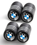 BMW Tire Valve Stem Cap Set 4 Pack Aluminum Alloy Black Metal Air Caps For BMW X1 X3 X5 X6 Z4 3 Series 5 Series 7 Series Built To Last