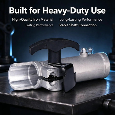 Hardcore Build 26Mm 9T Shaft Connector Joining Clamp Replacement Part for secure connection, made of high-quality iron.
