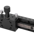 High Precision Linear Translation Stage 30x50mm Aluminum Sliding Table With Manual Rack And Pinion Rail For Reliable Linear Motion Equipment And Fine Positioning In CNC Lab And Pro Grade Automation Setups, black rack-and-pinion stage