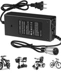 Fast 24V Scooter Charger With 3 Pin XLR Plug Universal Fit For Most Electric Scooters And Power Chairs Delivers 29.4V 2A Output For Fast Charge On 24V Systems