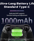 Aurora II 2.4G Wireless Bluetooth Controller with 1000mAh battery highlighted, showcasing ultra-long battery life