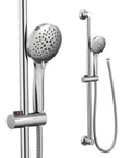 Eco-Performance 5 Function Handheld Shower Head Chrome Finish With Removable Head 69-Inch Hose 30-Inch Slide Bar wall view