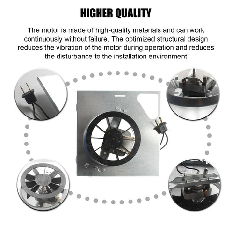 Upgrade 8 Inch By 8.25 Inch Bathroom Exhaust Fan Motor For Nutone 763 763N And Broan 679 E 2679F-A 679L Replacement S97015163