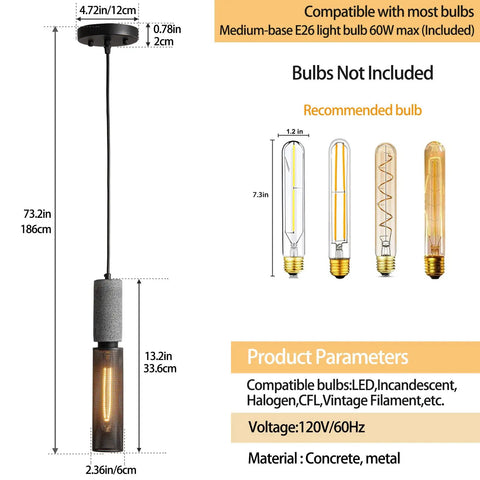 Concrete Linear Pendant Light With Metal Mesh Shade Modern Industrial Adjustable Cord Cement Pendant Lighting dimensions