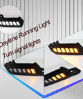 Toyota Tacoma LED Front Side Marker Light Kit 2016-2023 with dynamic sequential turn signals and daytime running lights
