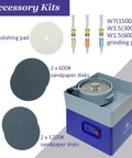 4 Inch Flat Grinding Machine For Glass And Gemstones With Shaping And Polishing Capabilities Jewelry Making Grinding Gear Kit Rock Mineral Polisher And Jewelry Crafting Equipment with accessory kit, purple