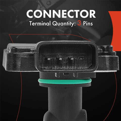 Close-up of a 3-pin connector of a Mass Air Flow Sensor 3 Pins V6 3.3L Fits Nissan Frontier 1999-2004 and other models