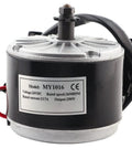 Upgrade My1016 Electric Scooter Motor With Belt Pulley 24V 250W Brushed DC Motor Aluminum Housing close-up view.