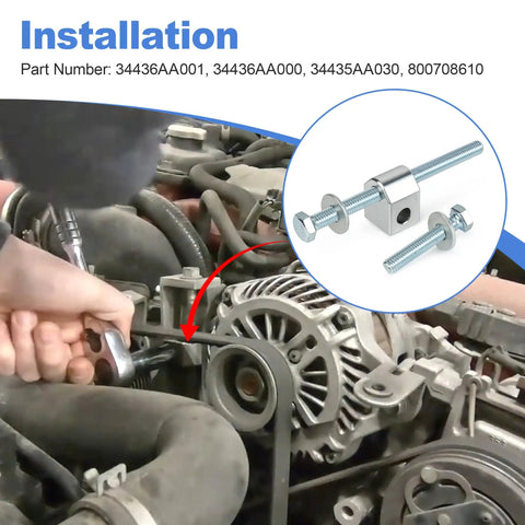Installing Alternator And Power Steering Pump Pulley Belt Tensioner Block Adjuster Kit For Subaru Forester 1998 2008 Legacy 1995 1997