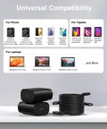 25W USB C Fast Charger Block with 2 pack long USB C cables 10 ft and 6 ft, compatible with iPhone 15-17 Air Plus Pro Max, Galaxy S25 S24 Ultra PD 3.0