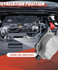 Heavy Duty Coolant Electric Water Pump For Toyota Camry 2018 2022 Engine Cooling Upgrade shown under the alternator in engine bay.