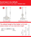 Heavy Duty Multi Layer Tower Light With LED Warning Lamp showing round and rotatable base, dimensions labeled for industrial use