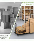 Rolling Cardboard Box Rack With Lockable Wheels Portable Carton Storage Stand Holds Ten To Fifteen Boxes Space Saving Carton Organizer For Home Retail Warehouse And Supermarket
