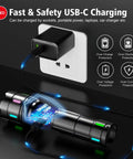 Beast Mode 20000 Lumen LED Flashlight With 30W Power LCD Display USB C 3937ft Beam 12 Hour Run Time charging via USB-C.