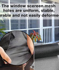 Pet Proof Fiberglass Window Screen Mesh Roll 36 Inch By 50 Feet DIY Replacement Netting shown in patio installation