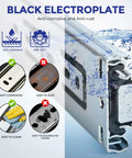 Full Extension Drawer Slides With Ball Bearing Rails And Soft Close 22 Inch Cabinet Mount 10 Pairs anti-rust design infographic