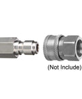 Tool Daily pressure washer coupler set: 1/4 in quick-connect plug and 1/4 in female NPT fitting, metal, 2-pack