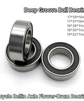 Deep Groove Ball Bearing Set For Bicycle Axles Sealed 18x28x7mm Two Or Four Pack Mountain Bike And Flower Drum Bearings