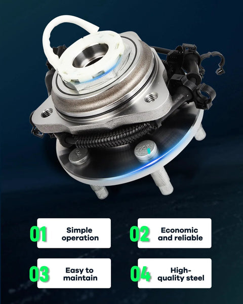 Front Wheel Hub Bearing Assembly 515027 For Ford Ranger 1998 2000 And Mazda B4000 1998 2000 With ABS 5 Lug 2 Piece Set Heavy Duty Hub Bearing Kit