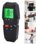 GYZOUKA 5 in 1 Wall Scanner Detector Stud Finder for Hanging Shelves, showing digital display and buttons for detection