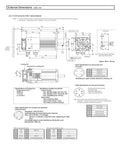 CHUNYE 4KW SGMSV servo motor SGMSV-40ADA61 front view technical drawing with dimensions