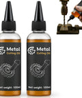 Two bottles of 200Ml Metal Drilling Cutting Oil Lubricant That Slashes Friction Absorbs Heat Prevents Thermal Deformation.