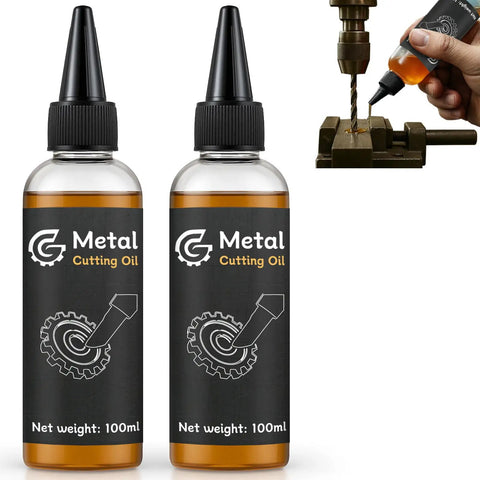Two bottles of 200Ml Metal Drilling Cutting Oil Lubricant That Slashes Friction Absorbs Heat Prevents Thermal Deformation.