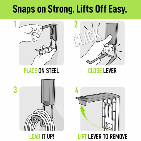 Heavy Duty Magnetic Hooks With Closed Loop Design 45 Lb Capacity Three Pack Tough As Nails Steel Cabinet Toolbox Barn Door Shop Storage Organizer That Will Blow Your Mind And Keep Your Gear Locked Down Tight On Thin Metal Surfaces