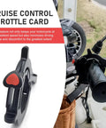 Hustle Free Motorcycle Throttle Catch And Smooth Cruise Control Assist With Boss Gripping Handlebar Clip for steady grip on motorcycle.
