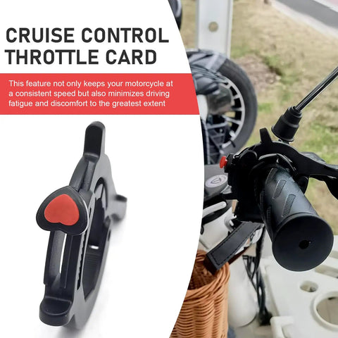 Hustle Free Motorcycle Throttle Catch And Smooth Cruise Control Assist With Boss Gripping Handlebar Clip for steady grip on motorcycle.
