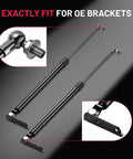 Two Pack Rear Hatch Lift Supports For Subaru Outback And Legacy 2010 To 2014 Trunk Gas Struts Liftgate Shocks close-up with OE fit