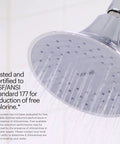 Filtered Shower Head With Chrome Slate Face And Wide Rain Spray For Softer Skin And Hair That Feels Legit 6 Month FF15 Filter Certified