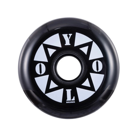 80mm Inline Skate Wheels 24mm Thick 85A Urethane For Smooth Indoor And Outdoor Skating Cruise And Ride Smooth