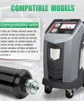 AC Recycling Filter Drier Spin On Filter Replacement For 34724 And Compatible With Refrigerant Recovery Machines OEM Style Element next to recovery machine
