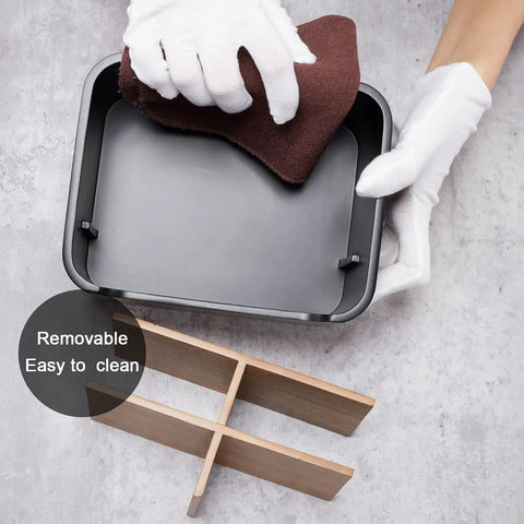 Cleaning Black Desk Organizer and Remote Holder with Pen and Phone Slot, Multi Purpose Caddy Storage for Office and Home