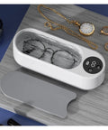 Totally Slick Portable Ultrasonic Cleaner For Sparkling Jewelry And Flawless Eyeglasses Hella Efficient Rechargeable Cleaning Pod with glasses and accessories